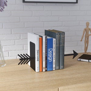 Pfeil Metall Buchstütze, Buchstützen,Buchstütze, Buchstütze,Buchstütze, Sujetalibros, Book Stand, Bücherregal, Geschenk Buchstütze,Buchstützen