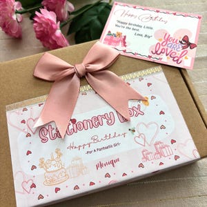 Coffret cadeau de papeterie personnalisée : carnet à motifs floraux, feuilles de papier à lettres, autocollants, marque-pages, mini-calendrier image 18