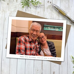 Personalized Photo Greeting Card, Custom 5x7 Inches Note Card, Professional Printing Cards Services image 11