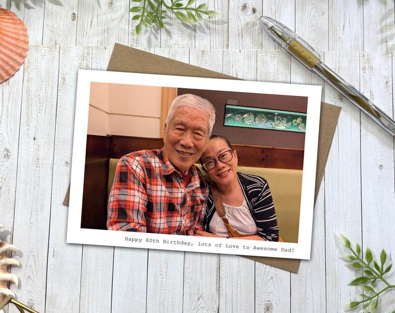 Personalized Photo Greeting Card, Custom 5x7 Inches Note Card, Professional Printing Cards Services image 11