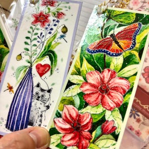 Coffret cadeau de papeterie personnalisée : carnet à motifs floraux, feuilles de papier à lettres, autocollants, marque-pages, mini-calendrier image 13