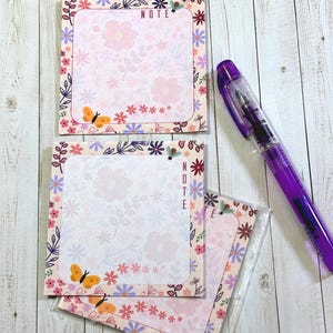 Coffret cadeau de papeterie personnalisée : carnet à motifs floraux, feuilles de papier à lettres, autocollants, marque-pages, mini-calendrier image 9