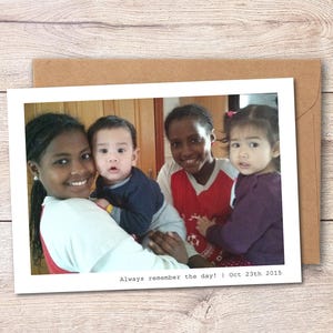 Personalized Photo Greeting Card, Custom 5x7 Inches Note Card, Professional Printing Cards Services image 5