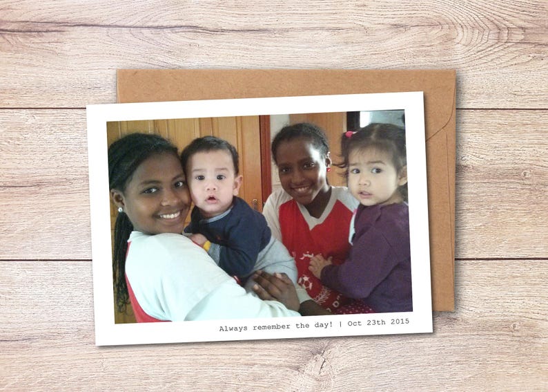 Personalized Photo Greeting Card, Custom 5x7 Inches Note Card, Professional Printing Cards Services image 5