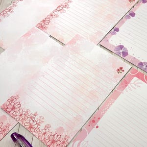 Floral Stationery Writing Papers, Pen Pal Kits, Stationery Writing Paper with Envelopes, Stationery Writing Sheets, Gift Set for Kids