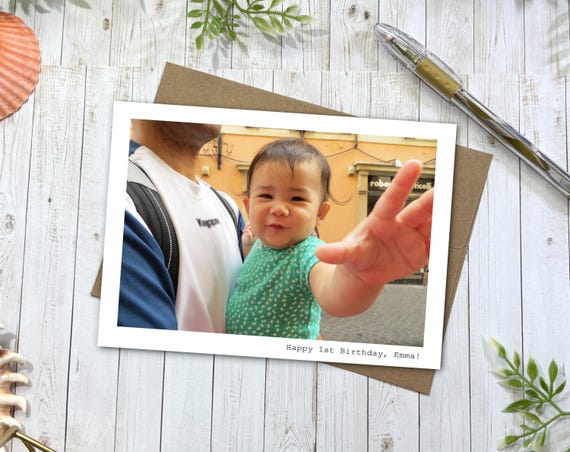 Personalized Photo Greeting Card, Custom 5x7 Inches Note Card, Professional Printing Cards Services