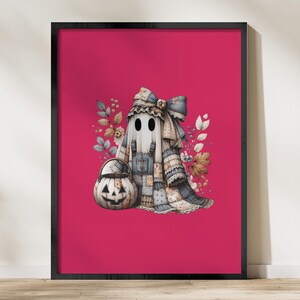 Whimsical Scarecrow Art Print, Autumn Decor, Vintage Style Illustration, Rustic Fall Wall Art, Unique Home Decoration, Seasonal Poster
