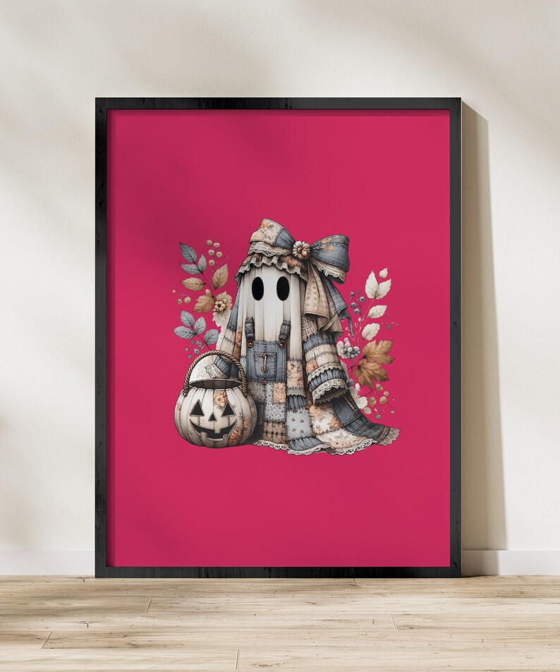 Whimsical Scarecrow Art Print, Autumn Decor, Vintage Style Illustration, Rustic Fall Wall Art, Unique Home Decoration, Seasonal Poster