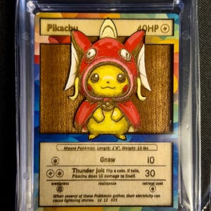 pikachu costume pokemon card Poncho No.203 XY-P Promo Excellent 1234- TCG Japanese Pikachu Cosplay Card - You're