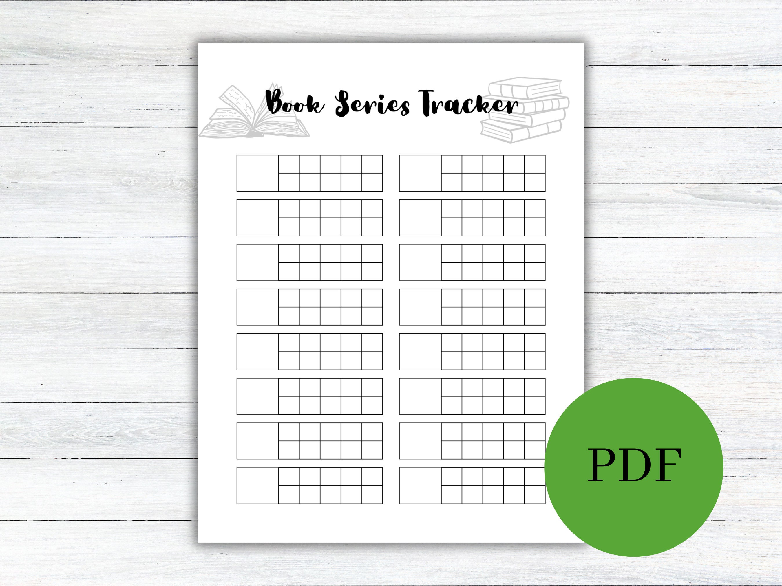 buchreihe reading tracker - etsy.de