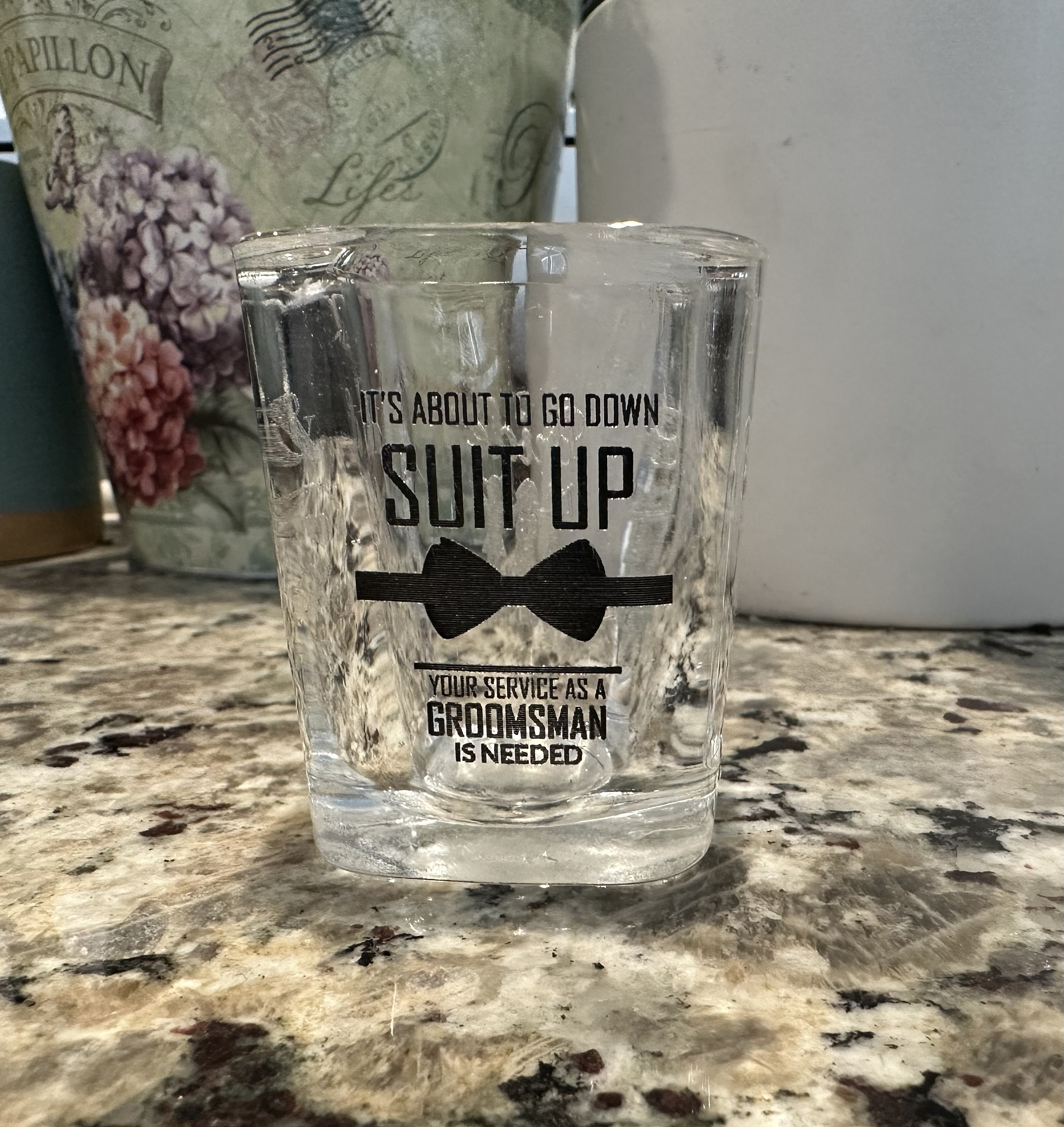 Squared Double Personalized Shot Glass - Home Wet Bar