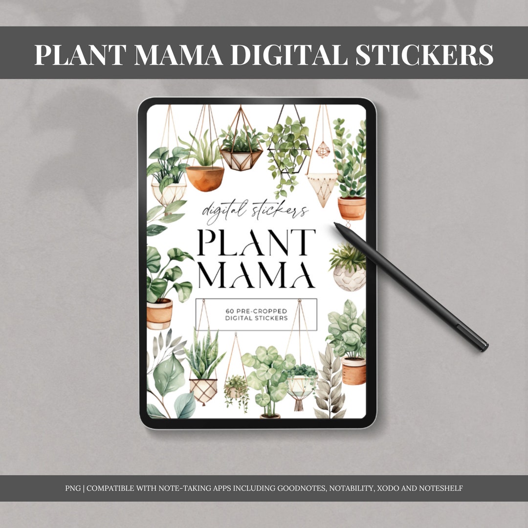 Plant Digital Sticker Book Aesthetic Stickers for Daily Planner or Self ...