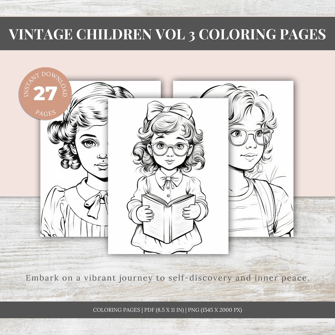 Vintage Children Coloring Pages Simple Coloring Book Printable Vintage Children Coloring Pages Simple Coloring Book Printable