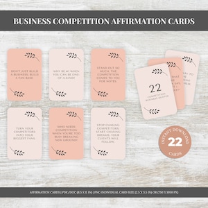 Printable Affirmation Card Deck for Women Vision Board Printable Cards for Law of Attraction Manifesting Kit Self Care Printable Self Love