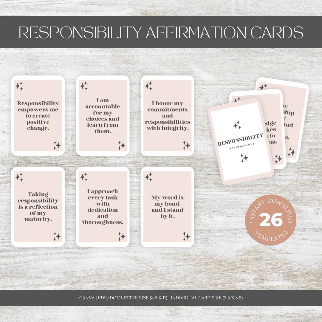 Printable Affirmation Card Deck for Women Vision Board Printable Cards ...