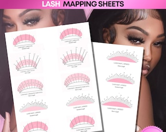 Lash Mapping Forms, Eyelash Extensions Practice, Lash Technician, Eyelash Maps, Lash Mapping Guide
