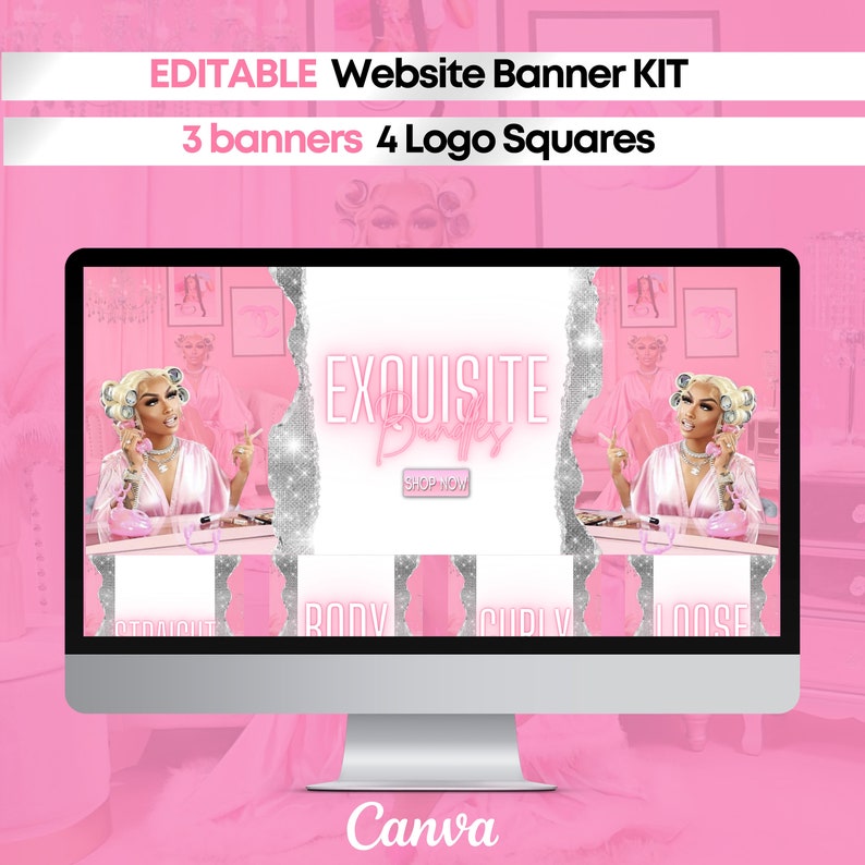  Banners DIY  Banner Template Design site Banners Etsy