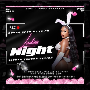 Club Flyer, Ladies Night Party Flyer, Stripper Party Flyer, Event Flyer, Party Invitation Flyer, Adult Party Flyer