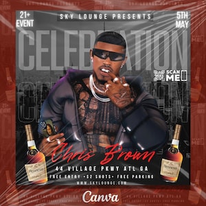 EDITABLE Party Flyer, Club Flyer Template, Night Club, DIY Event Flyer, Club Flyer, Birthday Party Flyer, Male Party Flyer