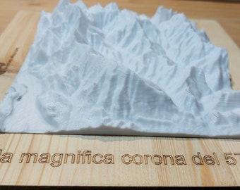 3D MAP. Your trek or trip in an original and unique 3D print! A surprising sculpture for an unforgettable gift.