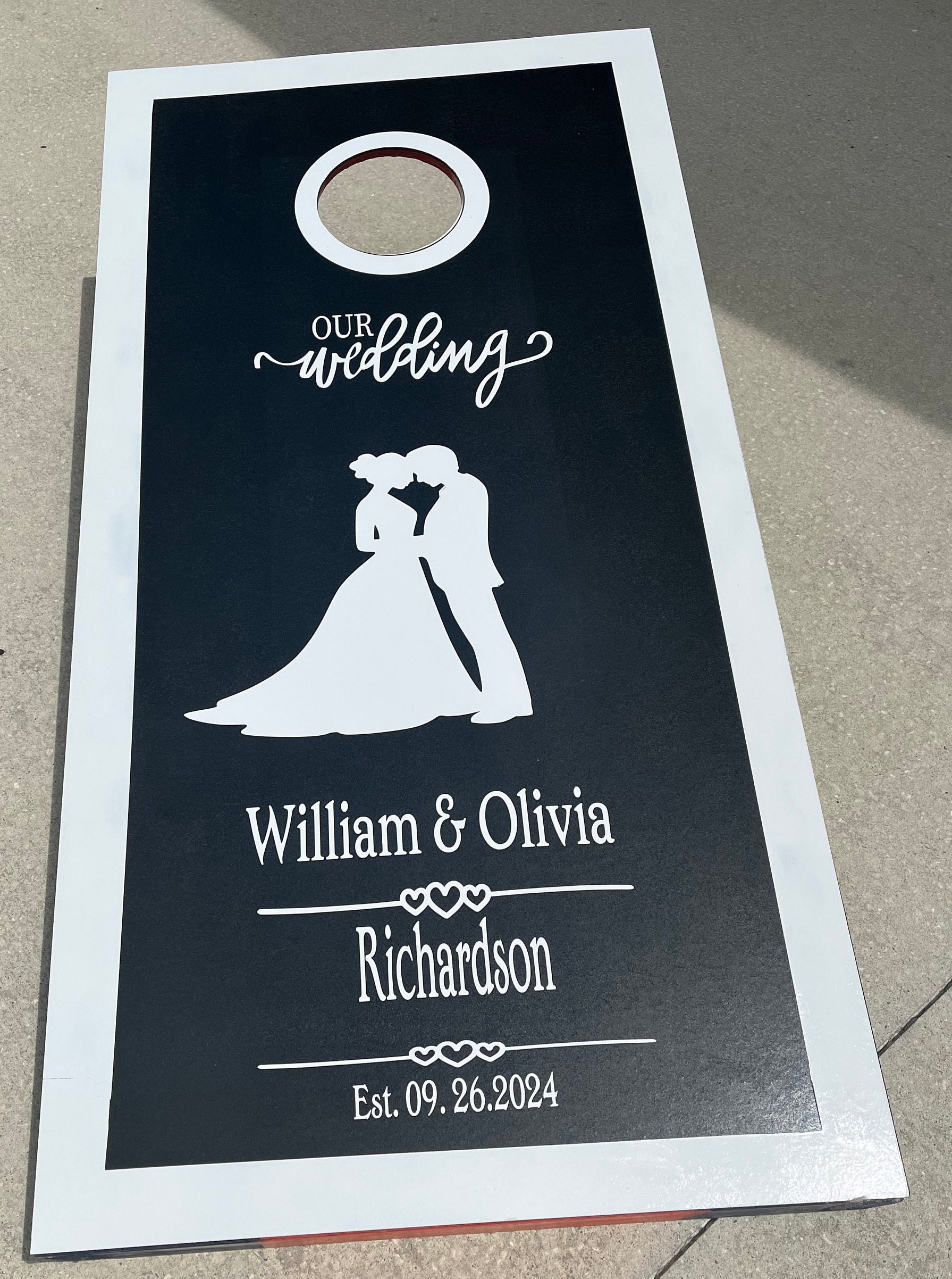 Wedding Cornhole Board Custom Made Personalized Cornhole - Etsy