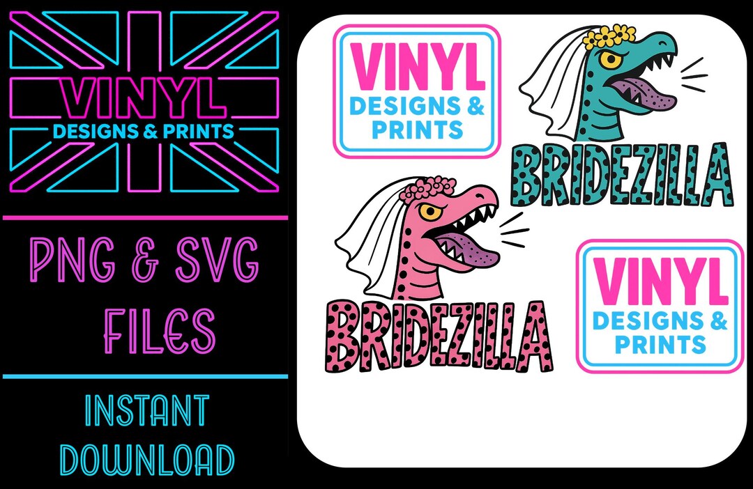 Bridezilla – Funny PNG-SVG for Vinyl Signs, Bachelorette Décor & Bridal ...