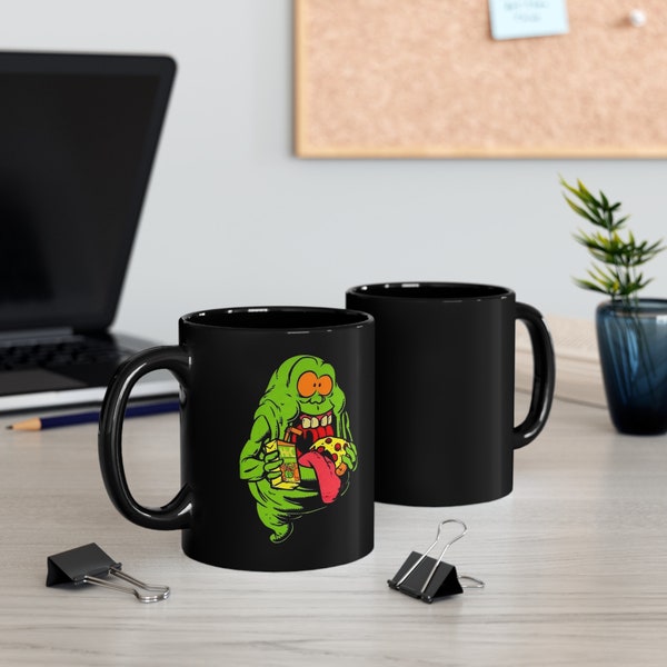 Slimer 11oz Black Mug