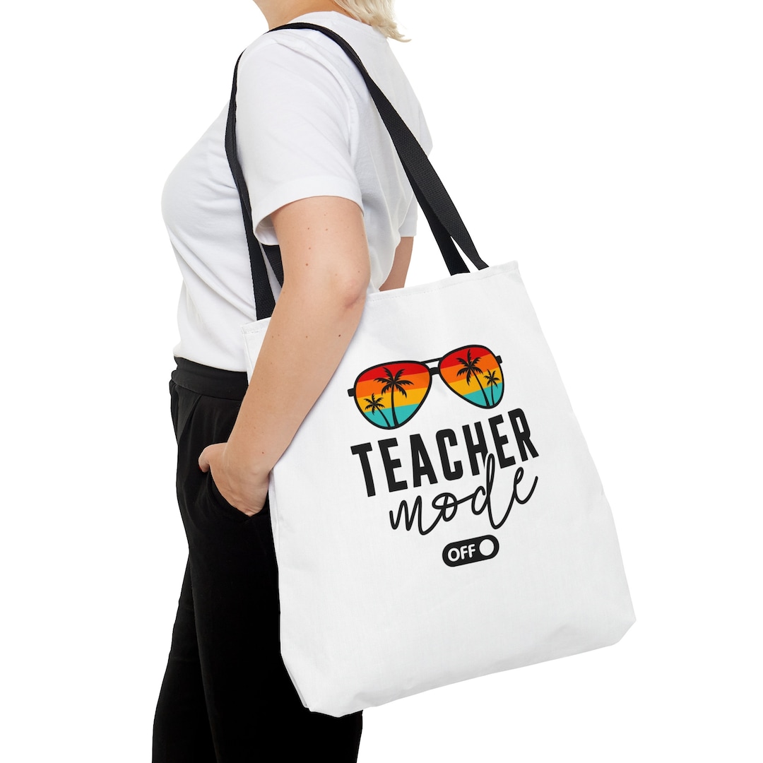 Teacher Bag, Schools Out for Summer Tote Bag, Beach Bag, Stylish Bag