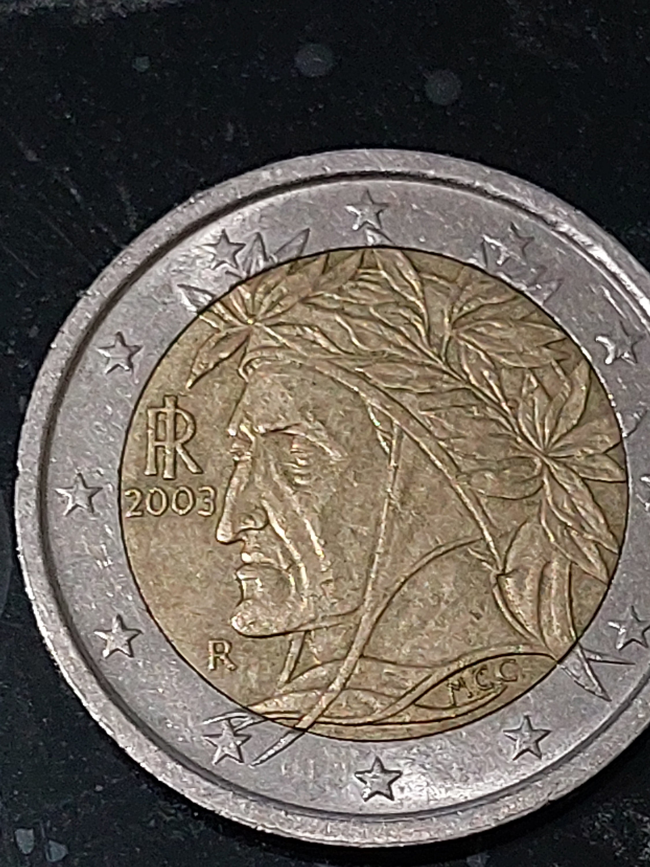 монета 2 евро 2003 года цена