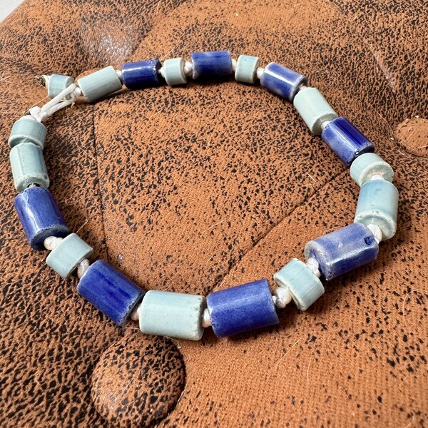 Le "Blue Sky" Collier fantaisie en perle pour chien