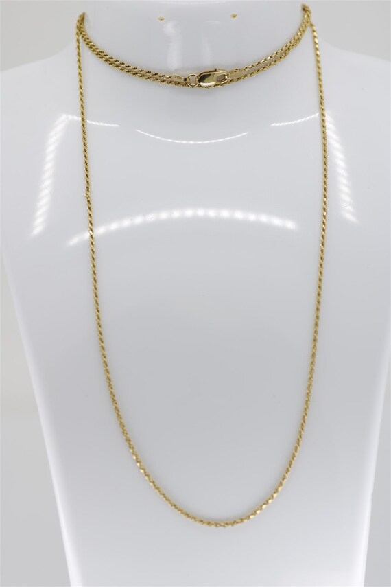 30 Inch Gold Rope Chain - Gem
