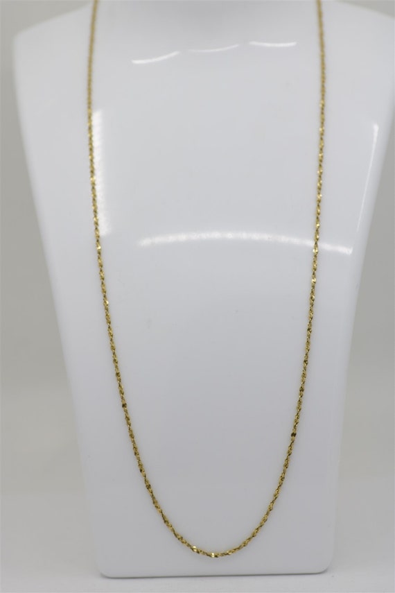 Vintage 14k Yellow Gold Necklace 20" - image 1
