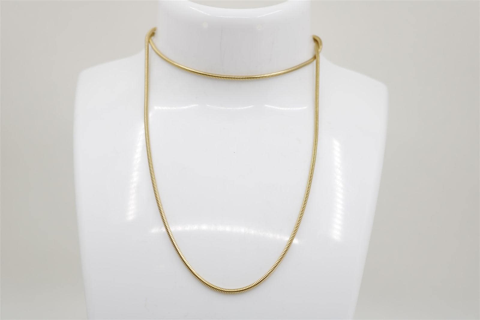 18k Omega Necklace - Etsy