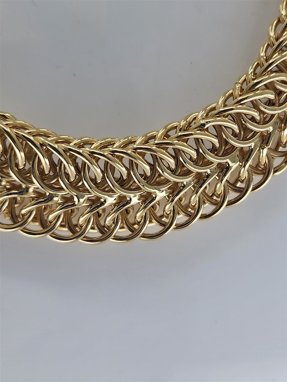 Vintage 14K Yellow Gold Double Curb Link Necklace… - image 2