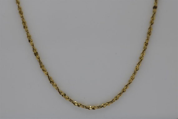 Vintage 14k Yellow Gold Necklace 20" - image 2