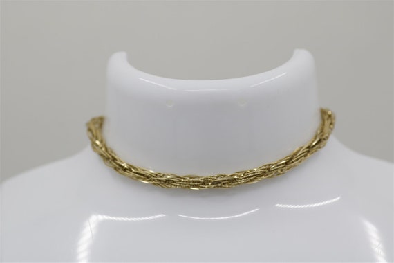 Vintage 14k Yellow Gold Fancy Rope Chain Bracelet… - image 1