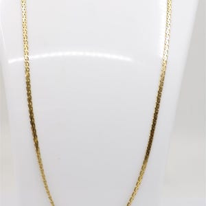 Vintage 14k Yellow Gold Fancy Link Necklace 20&quot;