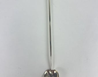 Vintage Sterling Silver (0.925) Ramond Heart-Shaped Sippers - 7.5&quot; - QTY 4