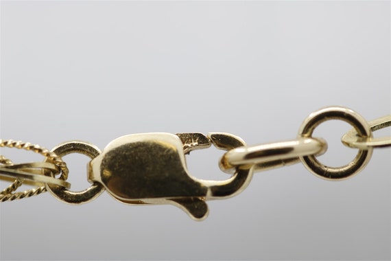 Vintage 14k Yellow Gold Fancy Rope Chain Bracelet… - image 4