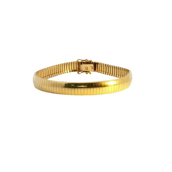 Vintage 14KY Omega Link Bracelet 7.25"