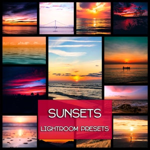 18 SUNSET Lightroom Presets Filter, Instagram Presets, Lightroom Presets, Best Presets, sun Presets, Presets, DNG, nature presets