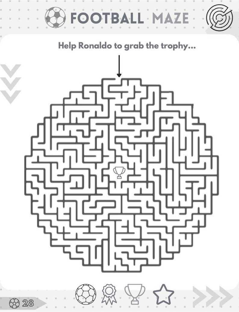 The Iconic Cristiano Ronaldo – Activity Book | 60 Pages Printable ...