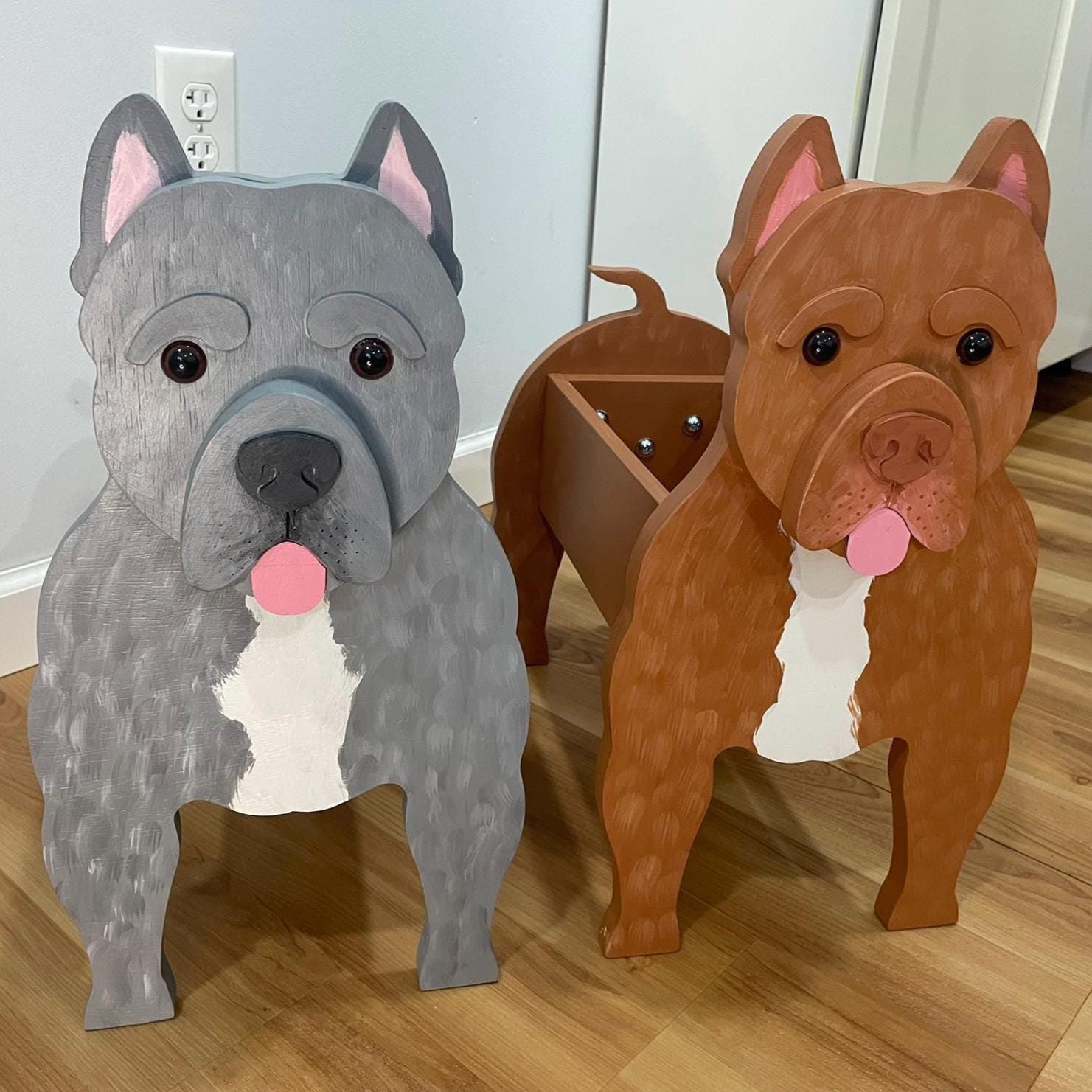 Dog Planter Pitbull - Main Image