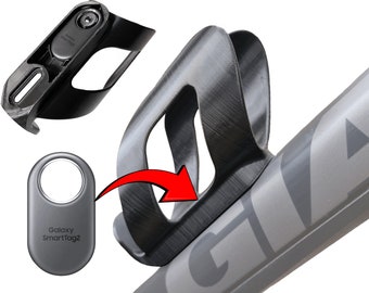 Porte-bidon pour vélo avec support SmartTag2 - IMPRESSION 3D - Support SmartTag2