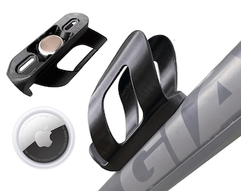 Bike bottle cage with AirTag holder - 3D PRINT - AirTag mount