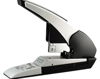 Desktop Stapler, Silver & Black Office Stapler, 180 Sheet Industrial Business, Auto Extreme Heavy Duty
