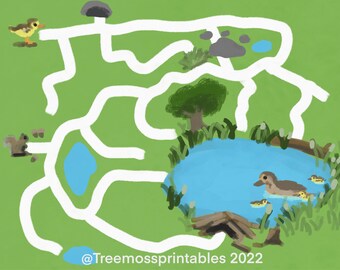 Lost Duckling nature maze preschool kindergarten