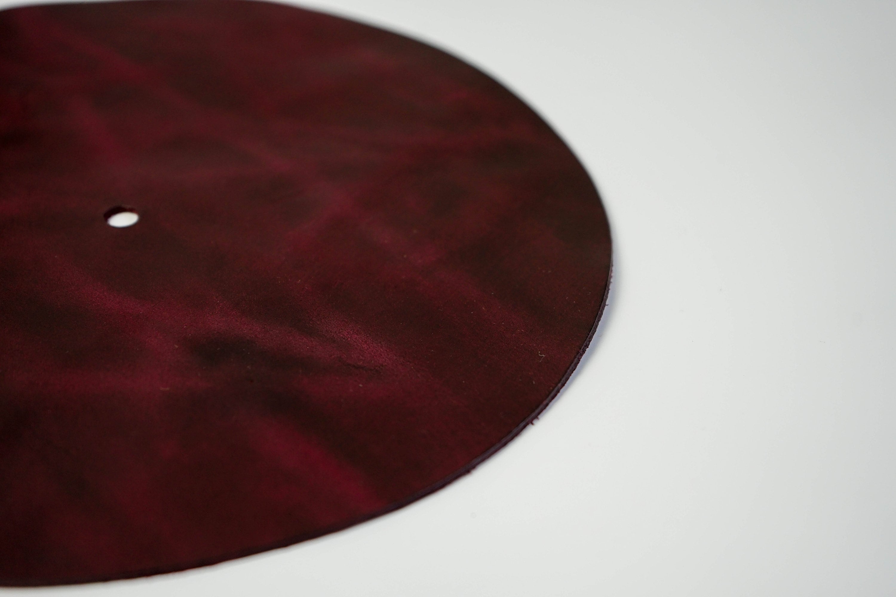 Vinyl Turntable Record Leather Slipmat, Turntable Mat, Leather Rug for