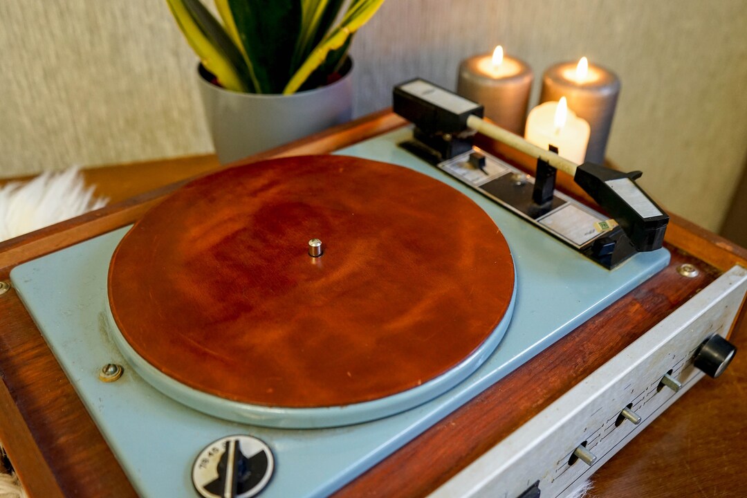 Turntable Leather Slipmat Record Player Mat Gift Music Etsy