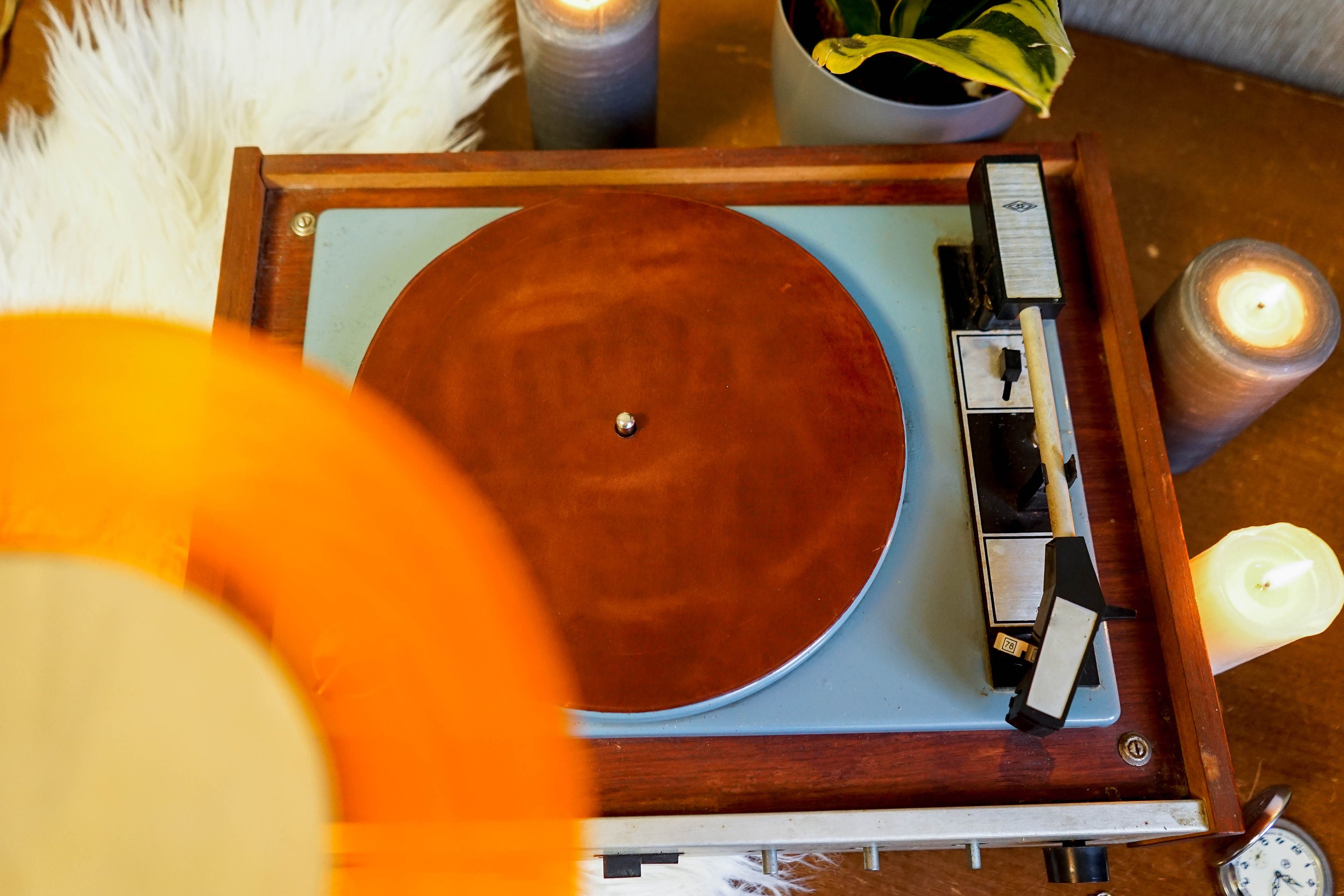 Turntable Leather Slipmat Record Player Mat Gift Music Etsy